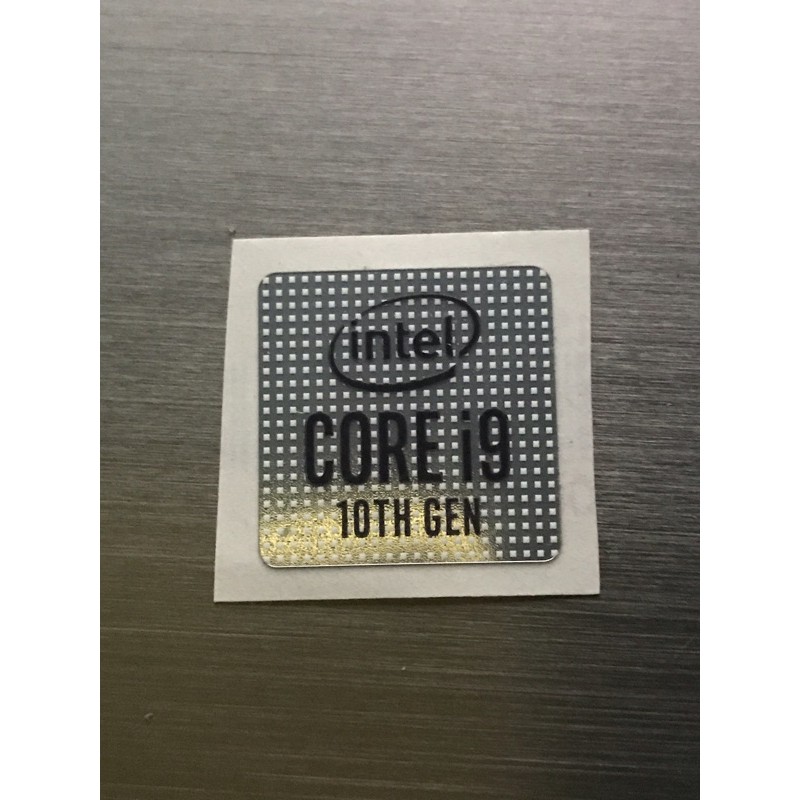 Sticker Logo Intel Core I9 10th Gen 2019 Ori