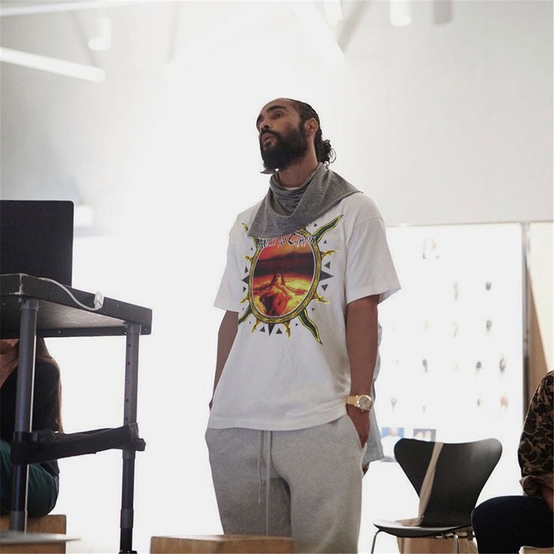 AliceinChains vintagetee retro washed and old tube woven short-sleeved jerry same couple T-shirt