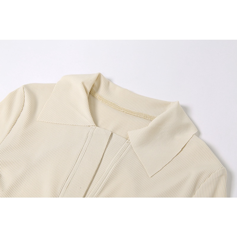 DUNEA Đầm Tay Ngắn Dáng Ôm Hở Lưng Xẻ Tà Quyến Rũ Dành Cho Bạn Nữ