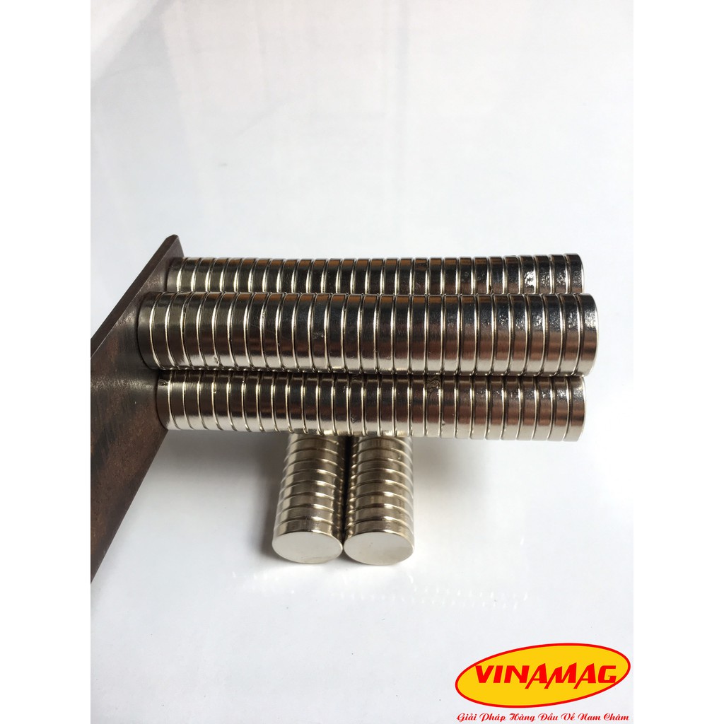 50 Viên 25x2mm nam châm đất hiếm NdFeB phi tròn , nam châm trắng lực từ mạnh