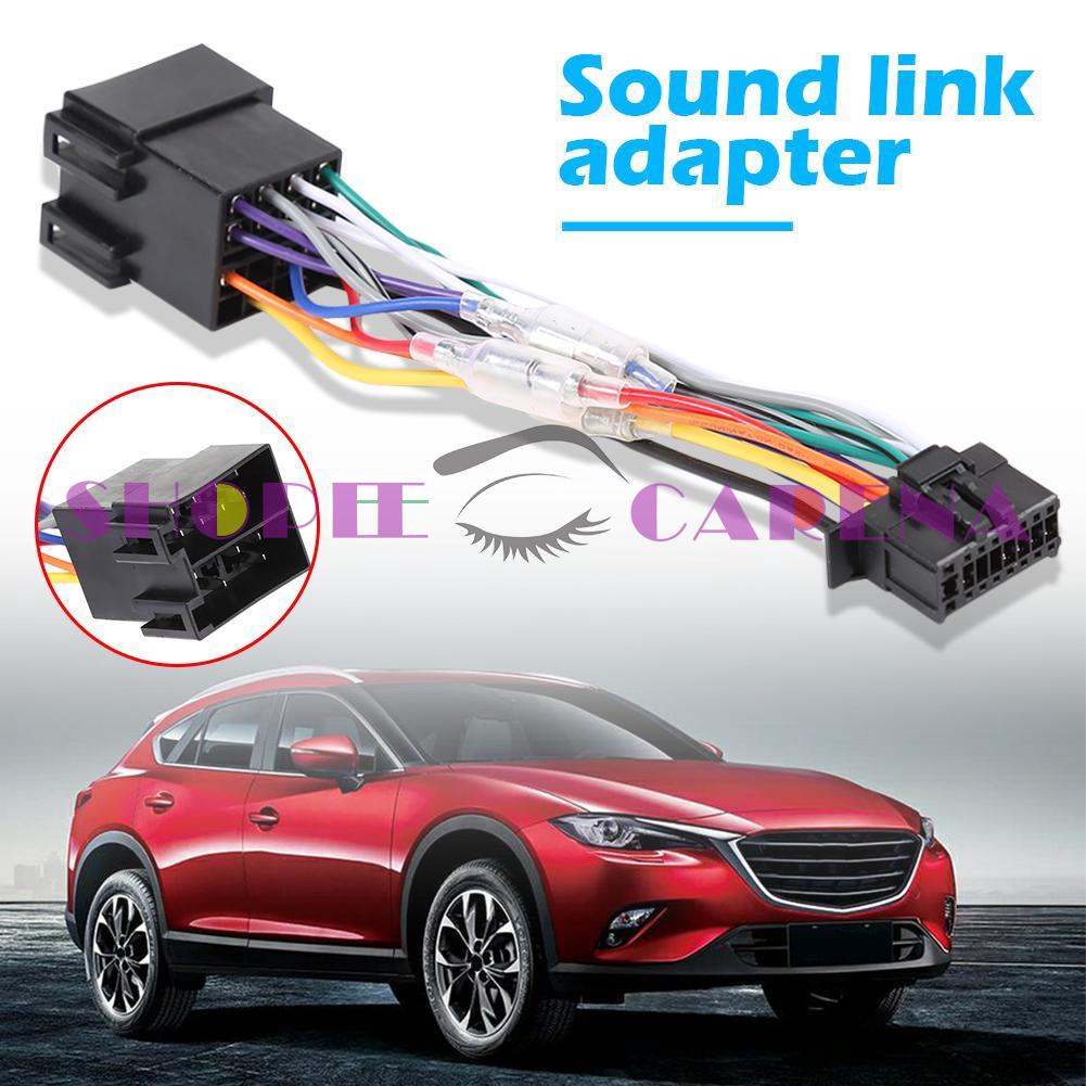 ABS Car Stereo Radio ISO Standard Wiring Harness Connector 16 Pin PI100  Plug Cable for 2003-on | BigBuy360 - bigbuy360.vn