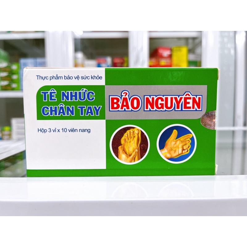 Tê Nhức Chân Tay Bảo Nguyên giúp lưu thông khí huyết, mạnh gân cốt (Hộp 30 viên)