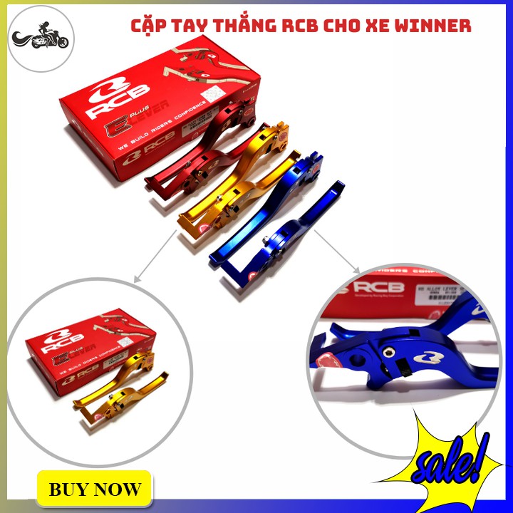 Cặp tay thắng và tay côn RCB chính hãng cho xe Winner/WinnerX/Sonic từ nhôm nguyên khối CNC cao cấp