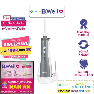 Máy tăm nước vệ sinh răng cầm tay cao cấp 5 đầu tăm B.Well WI-912