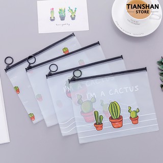 Túi Đựng Bút In Hình Xương Rồng Xinh Xắn Tia  t