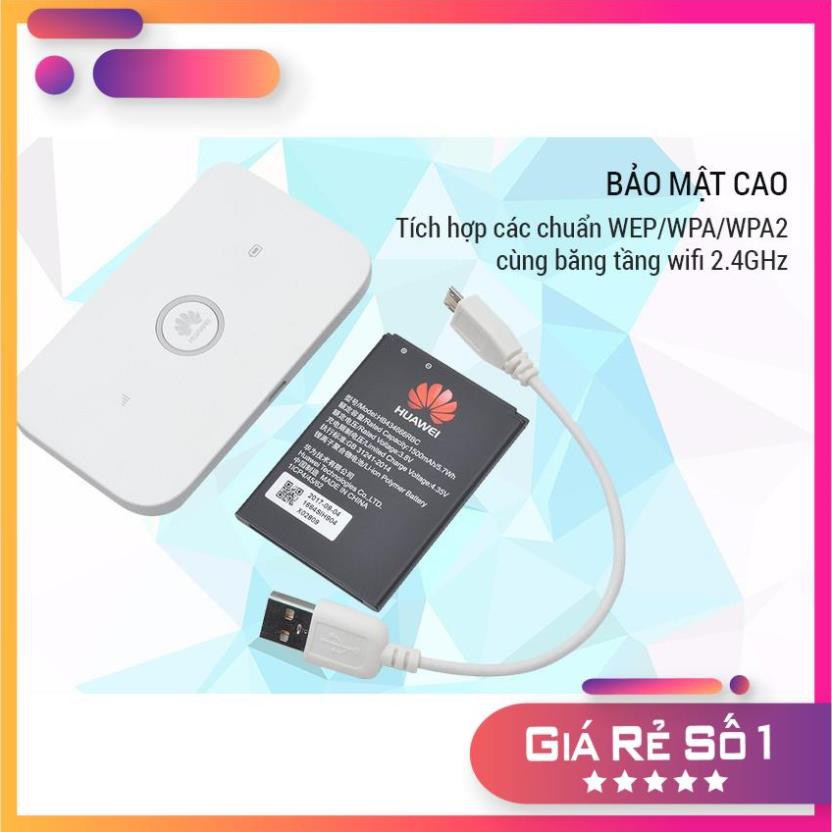 [Giá Sập Sàn] BỘ ĐỊNH TUYẾN DI ĐỘNG HUAWEI WIFI E5573 3G / 4G (LTE)