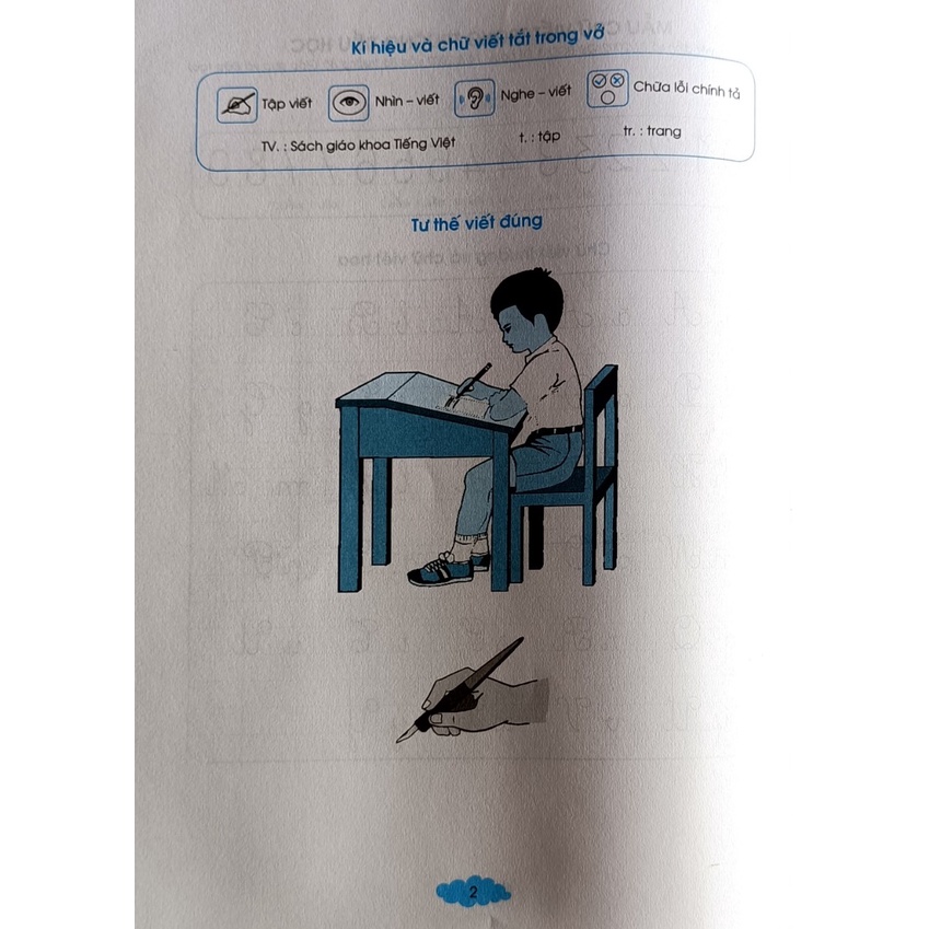 Tập Viết lớp 1 tập 2 và Bút Chì 2B loại tốt