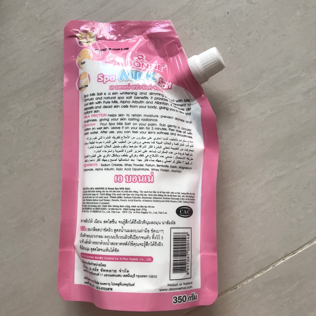 [ HCM ]  Muối tắm trắng tẩy tế bào chết con bò Abonne Thái Lan-350gram | BigBuy360 - bigbuy360.vn