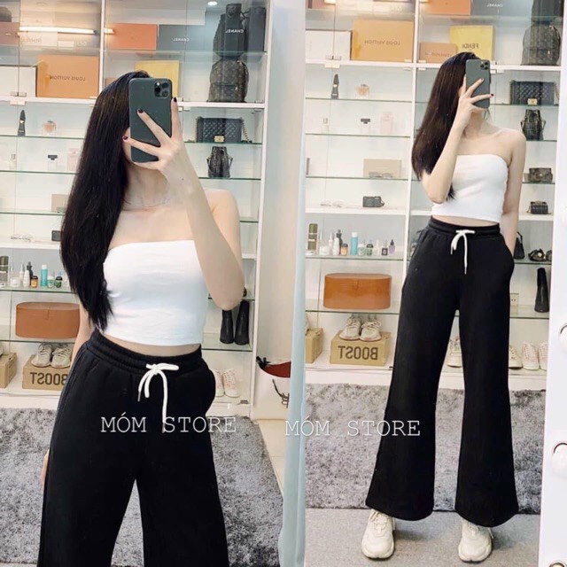 QUẦN DÀI ỐNG RỘNG CHẤT DA CÁ DÀY MỊN TỚI 70KG