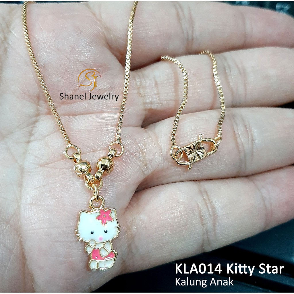 Nhẫn Mạ Vàng Hình Hello Kitty Kla014 Cho Bé