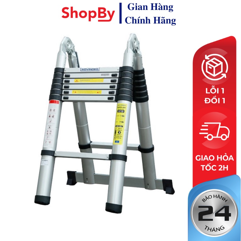 Thang nhôm rút gọn Advindeq ADT706B Thang chữ A - Nhập khẩu chính hãng