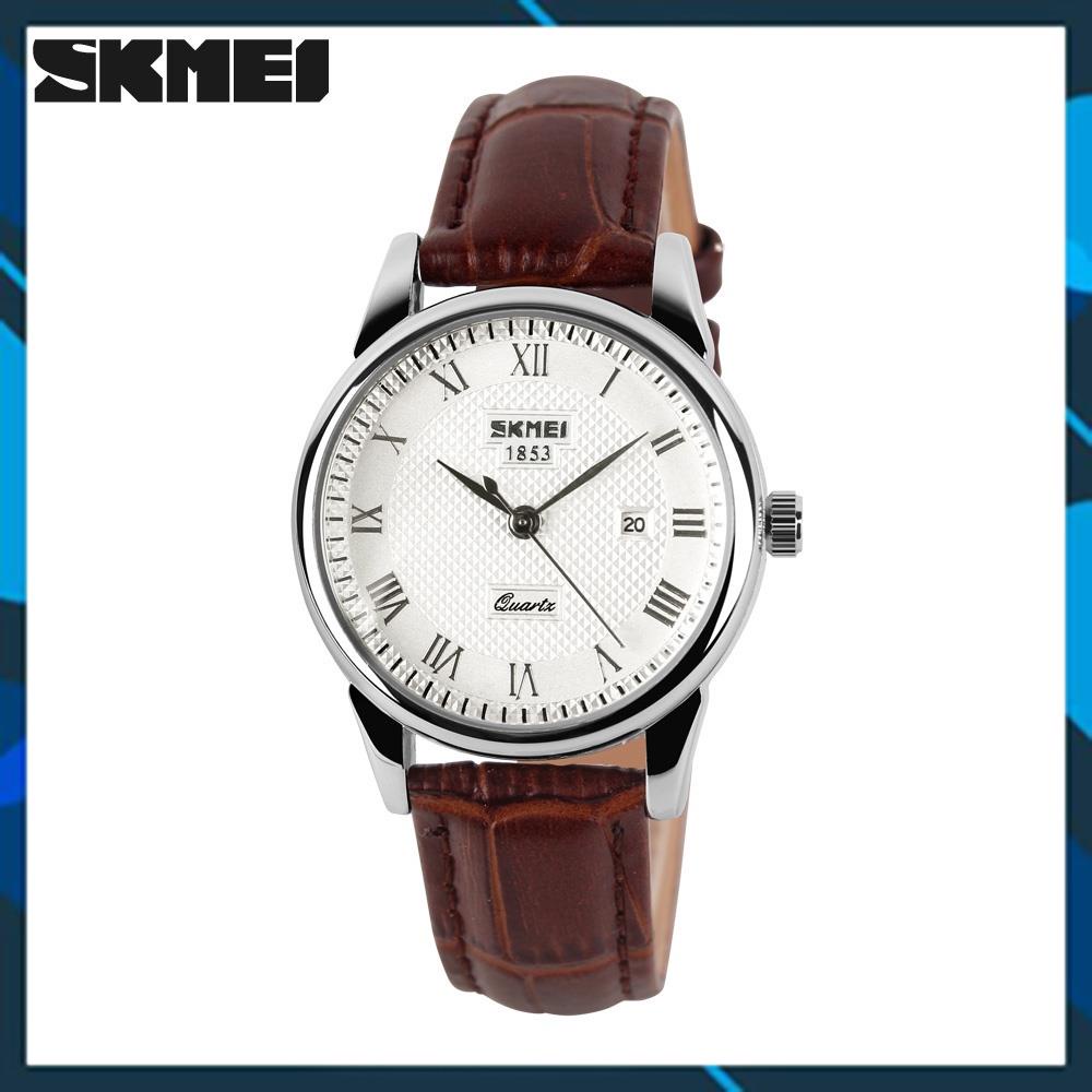 [HÀNG CHUẨN AUTH]Đồng hồ nữ dây da SKMIE,Doanh nhân Đồng hồ thạch anh Thời trang mới Dây da không thấm nướC,BH 12 tháng