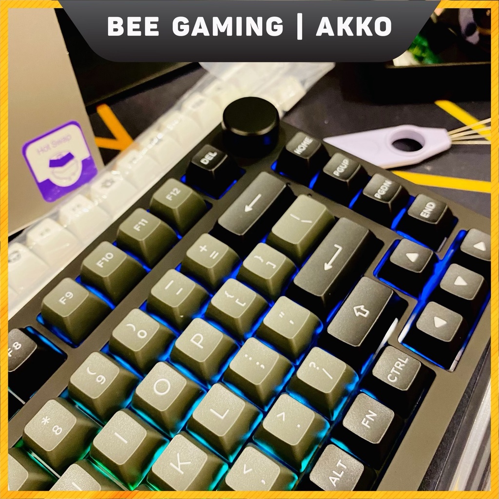 Bàn phím AKKO PC75B Plus Black & Silver