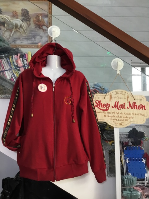 Áo khoát big size 40kg đến 90kg