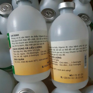 Vitamin B1 dạng nước 100ml