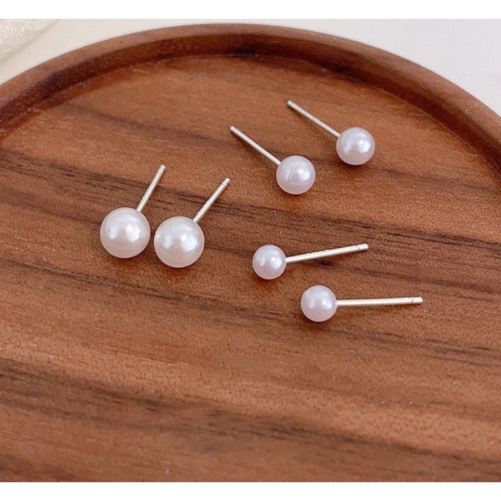 [1 đôi lẻ] Bông Tai Nữ ERASHOP 079979 - Hạt Châu Xịn Đơn Giản, Sang Trọng, Đi Tiệc, Đeo Thường Ngày, Siêu Rẻ Đẹp