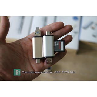 Đầu Đọc Thẻ Nhớ SD/TF Dành Cho Cổng Type-C / Micro USB / USB
