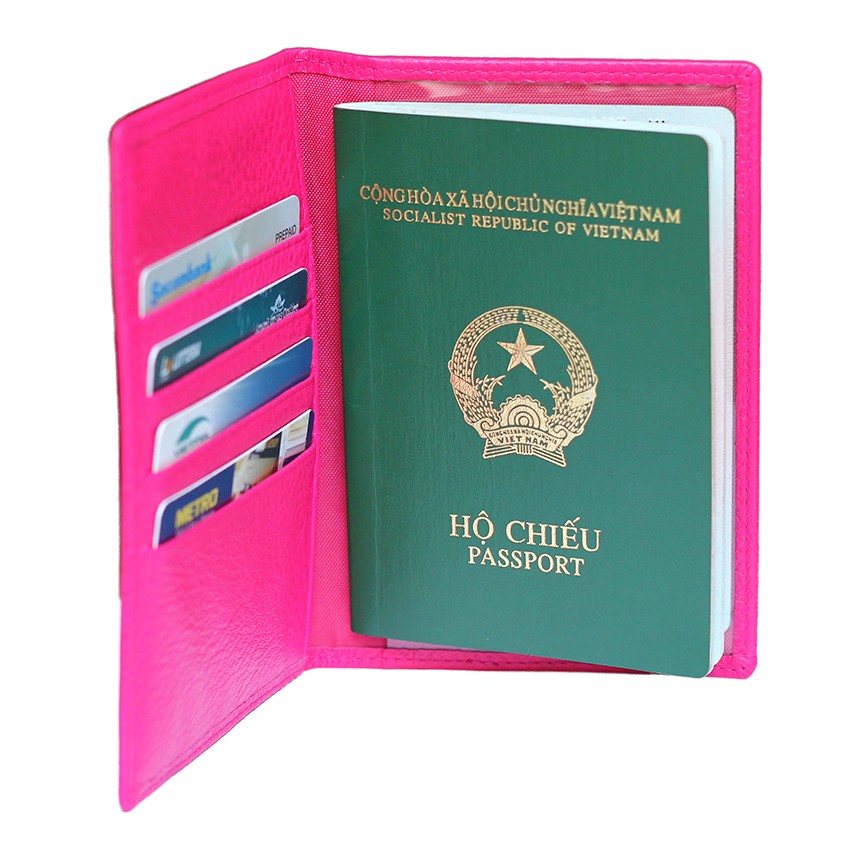 Ví đựng passport - Raica (Hồng)