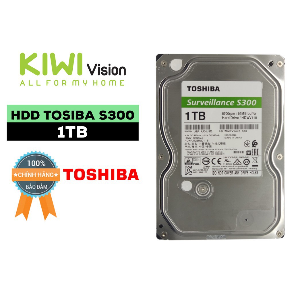 Ổ Cứng Toshiba 1T chính hãng bảo hành 2 năm chuyên dùng cho máy tính và camera | BigBuy360 - bigbuy360.vn