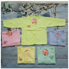 Áo sơ sinh dài tay cotton cho bé 3-8kg, áo vạt chéo màu, hàng đẹp, mềm mịn