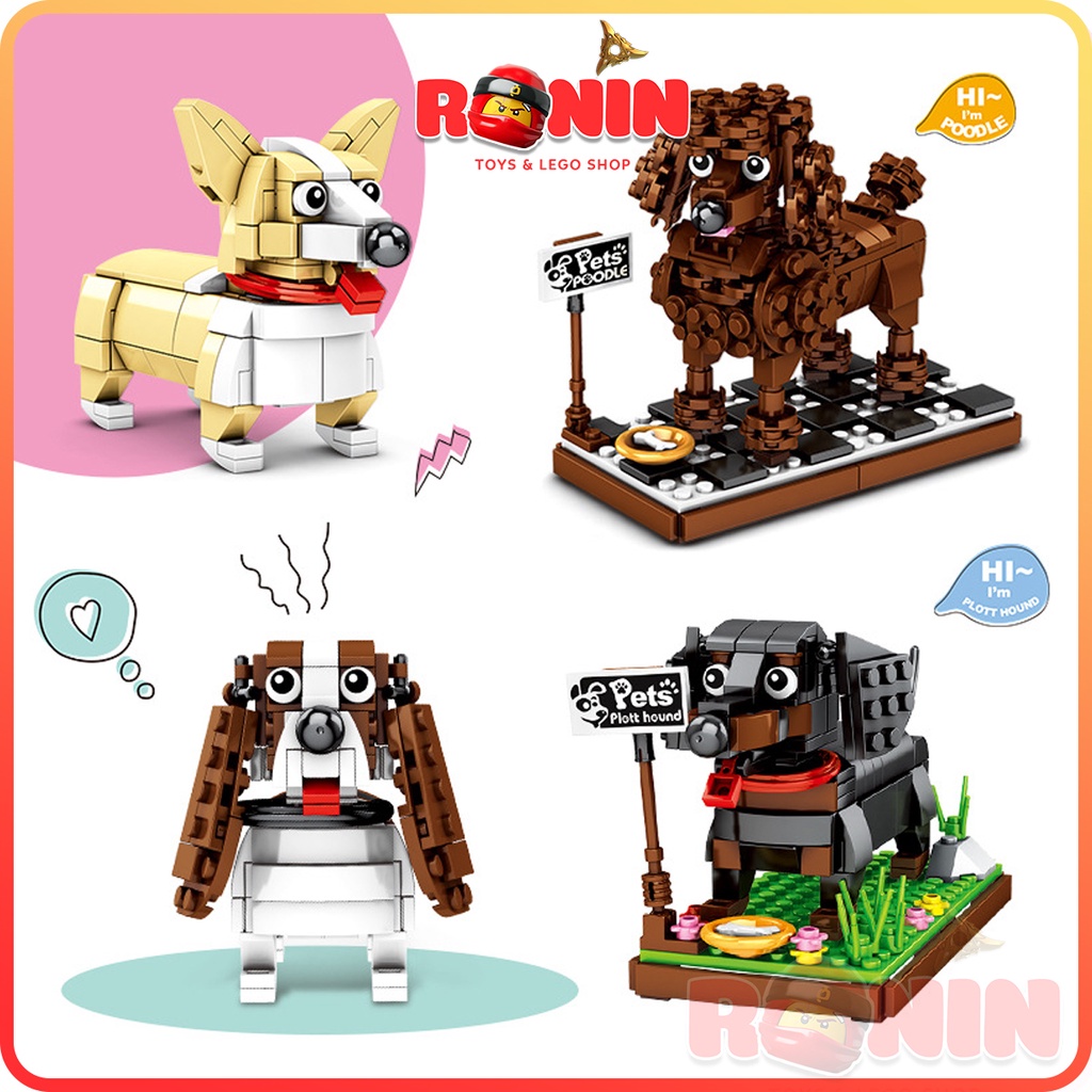 Bộ Đồ Chơi Lắp Ráp Lego Thú Cưng Lovely Pet / Lắp Ráp Mô Hình Pet