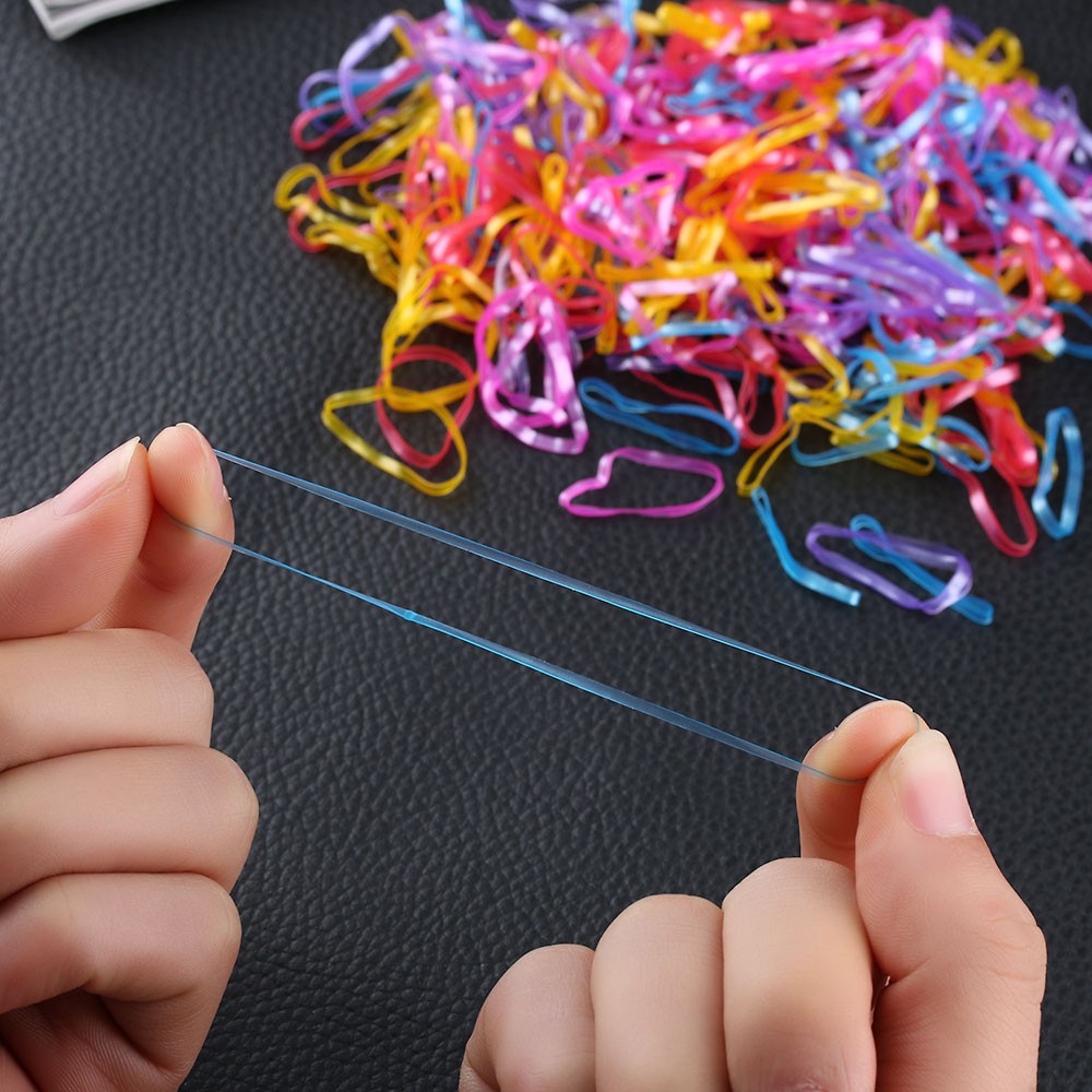 Túi đựng 300 dây thun cột tóc đuôi ngựa tiện dụng