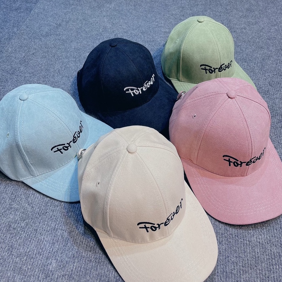 Mũ Lưỡi Trai Nón Kết Thêu Chữ Forever Fashion 390 Phong Cách Ulzzang Form Unisex Nam Nữ - Hazo