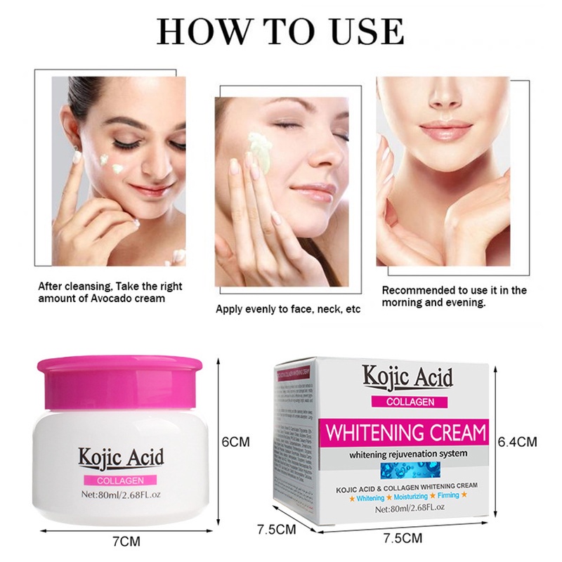 EELHOE [Hàng mới về] Kem dưỡng trắng da toàn thân/ vùng dưới cánh tay/ đầu gối/ toàn thân hiệu kojic acid