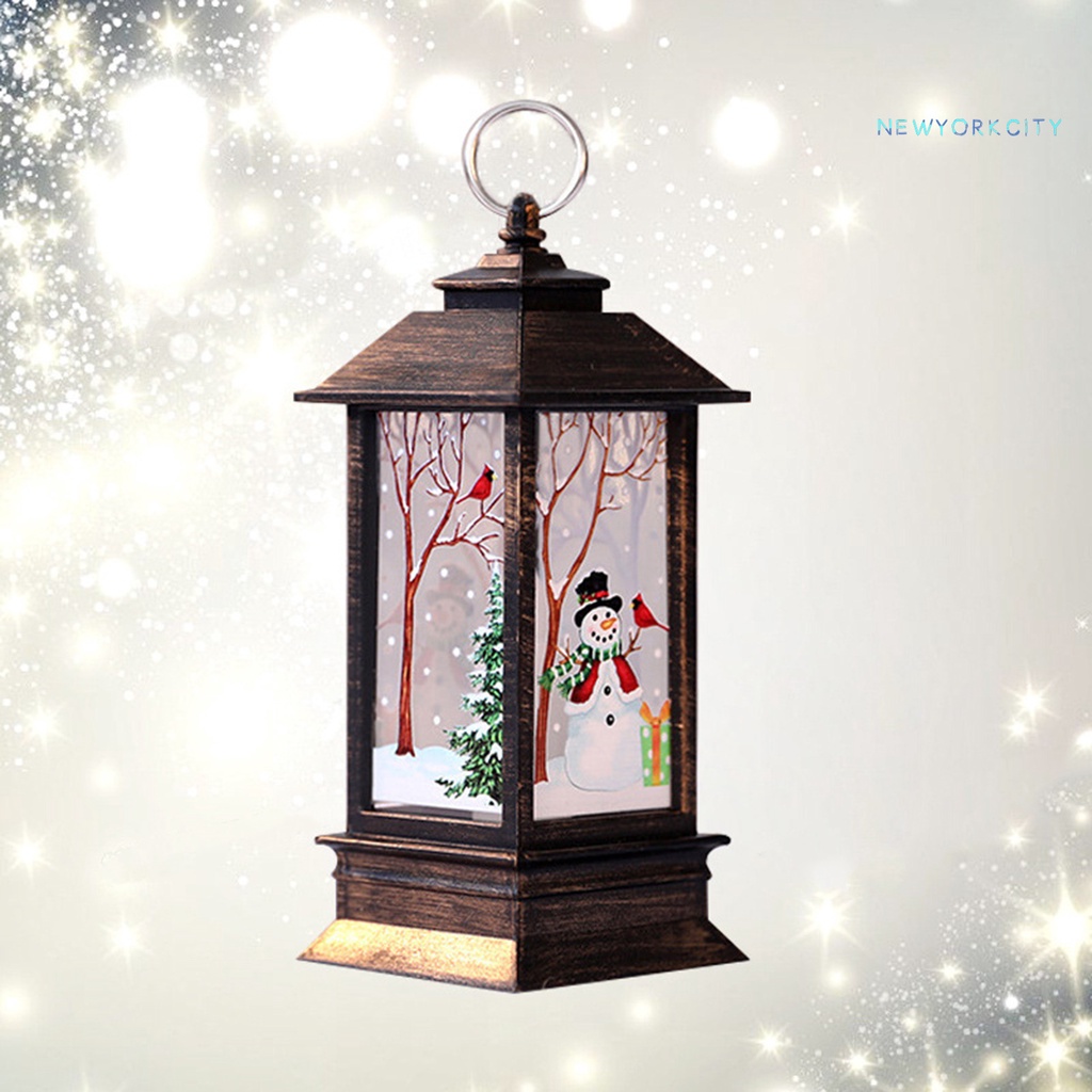 Đèn dầu hình ông già noel/tuần lộc/người tuyết trang trí nhà cửa dịp giáng sinh