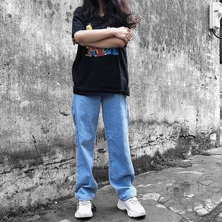 Quần Jean Thụng Trơn unisex