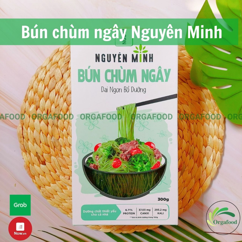 Bún chùm ngây Nguyên Minh hộp 300g, bún rau củ ăn kiêng, eatclean, giảm cân