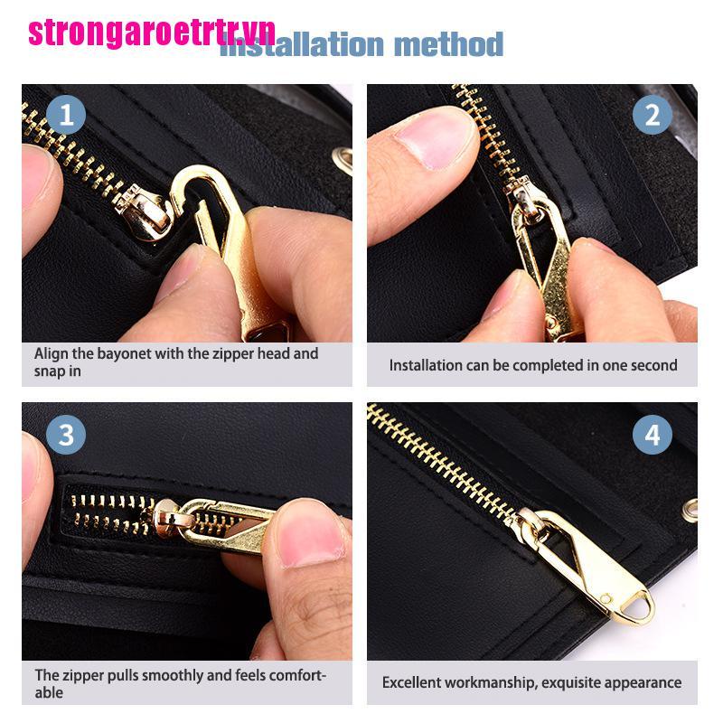 Set 2 Khóa Kéo Kim Loại Dùng Để May Vá DIY