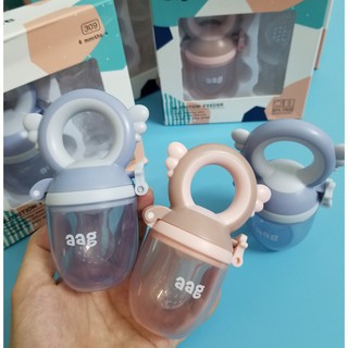 Ảnh Thật - Túi Nhai Aag Silicon Cao Cấp Có Nắp Dành Cho Bé