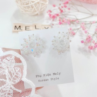 Bông tai pha lê cao cấp - mely 869