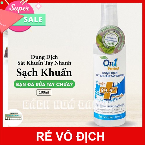 [Hàng Chính Hãng - FREE SHIP] Dung Dịch Sát Khuẩn Tay Nhanh 100ml