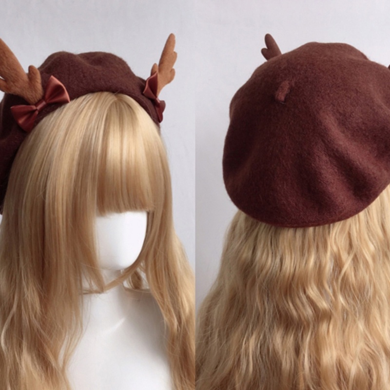 Nón Beret Len Thoáng Khí Thời Trang Lolita Dành Cho Nữ