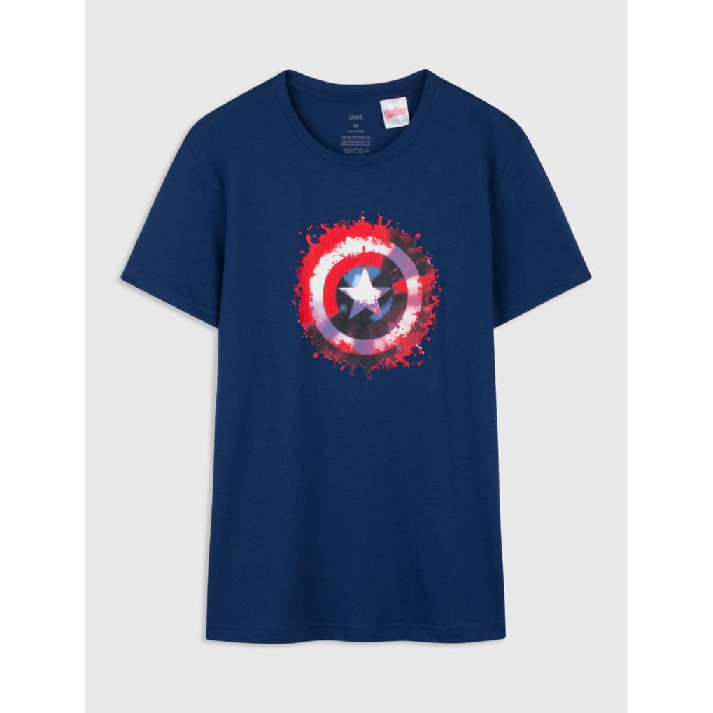 Áo phông nam cotton US in hình siêu anh hùng Marvel CANIFA 8TS20S017 🌟