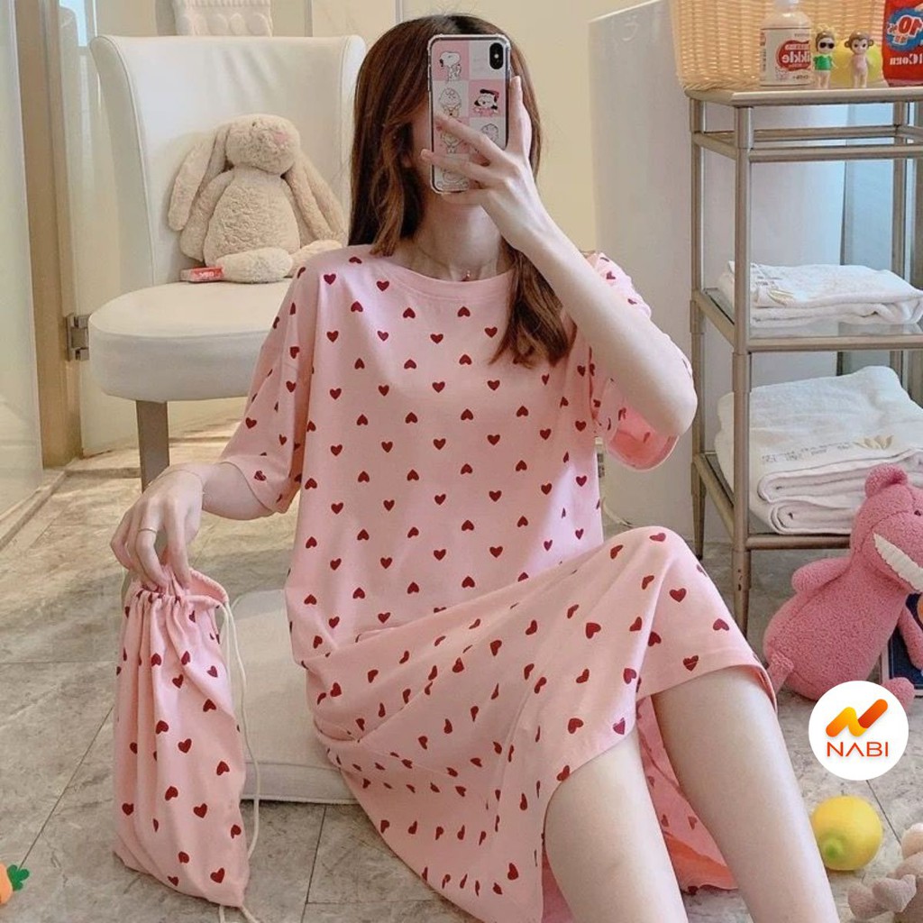 (Bán Sỉ)Váy Ngủ 🌹FREESHIP 🌹 Váy Ngủ Dáng Xuông Rộng Họa Tiết Cực Xinh Siêu Đẹp Siêu Rẻ AN05