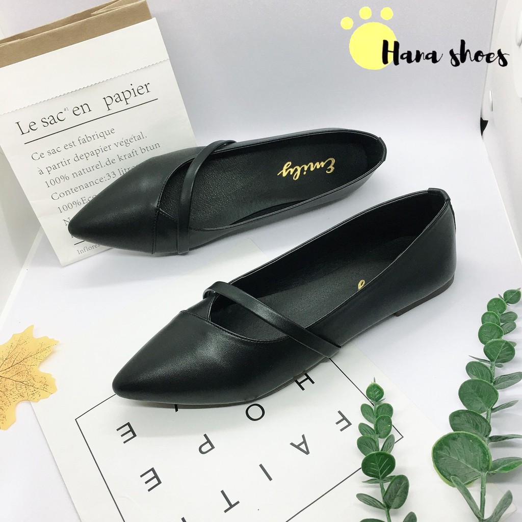 Giày bệt búp bê nữ đính nơ xinh xắn siêu bền B9 | BigBuy360 - bigbuy360.vn