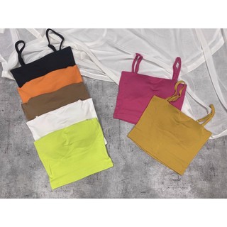 Áo 2 dây croptop có sẵn mút
