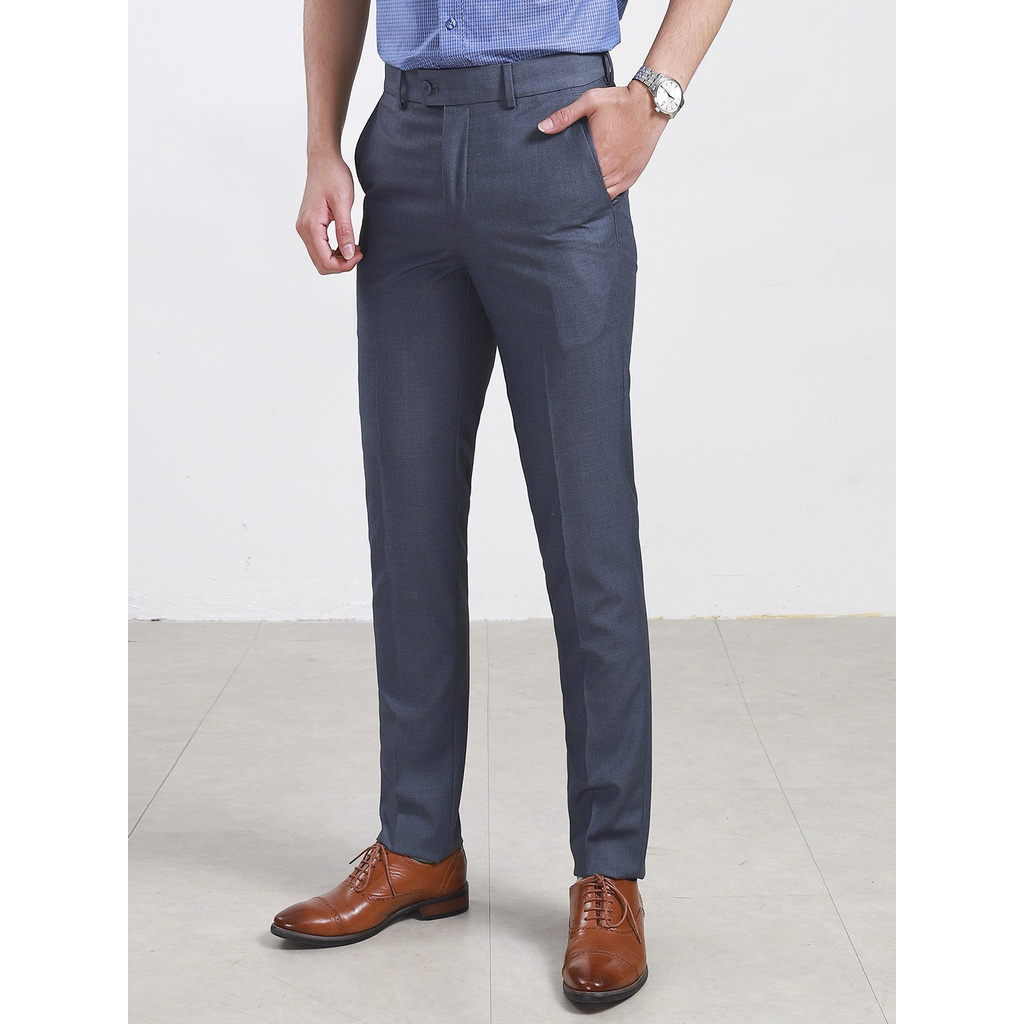 Quần Tây Nam Aristino ATR00308 Quần Âu Nam Màu Xám 66 Dáng Slim Fit Vải Polyester