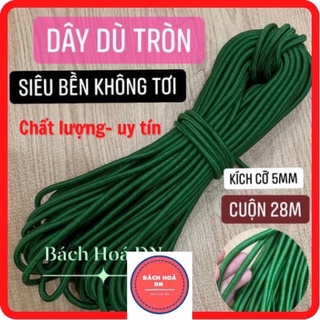 Dây dù tròn bền,chắc khoảng 25m dây loại tốt không tơi (buộc đồ,cắm trại,leo núi...)