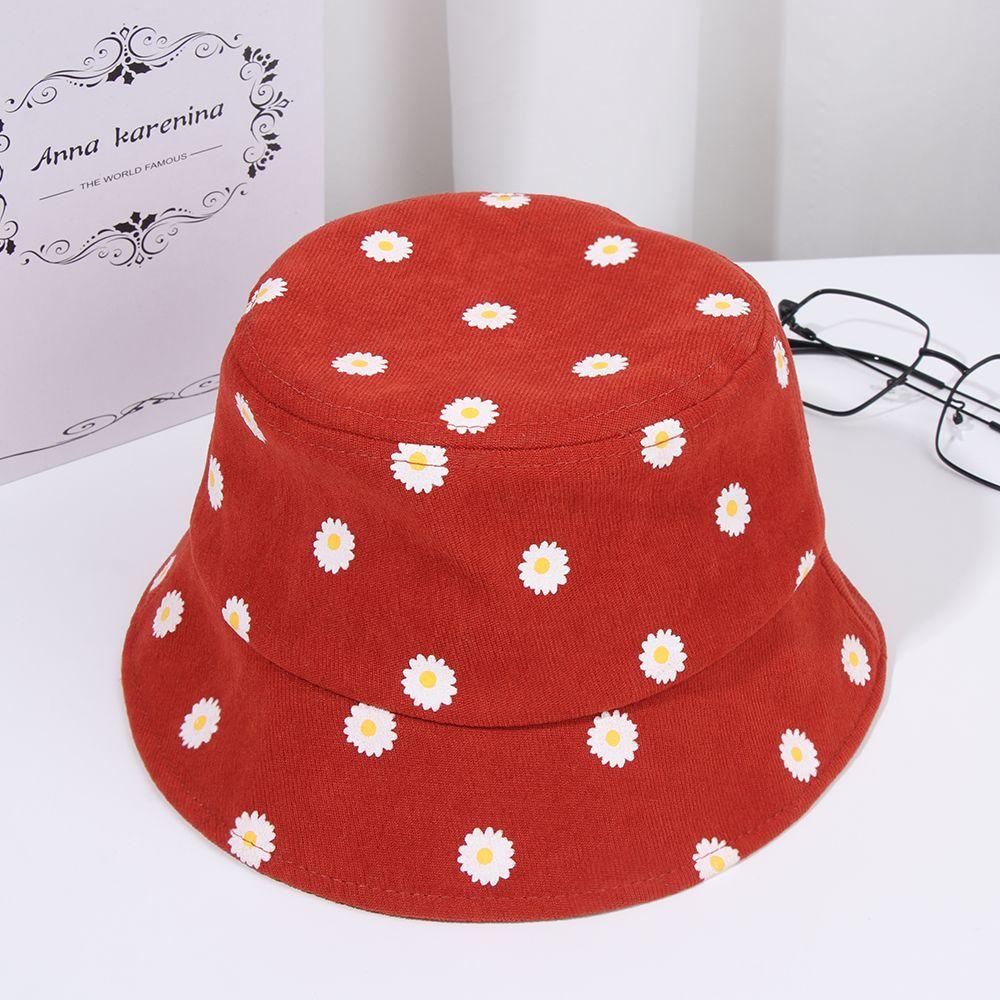 Nón Bucket Chống Nắng In Họa Tiết Hoa Cúc Dễ Thương Xinh Xắn