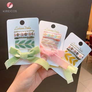 Set 3 Kẹp Tóc thổ Cẩm cao cấp Siêu Xinh Cho Bé nhỏ