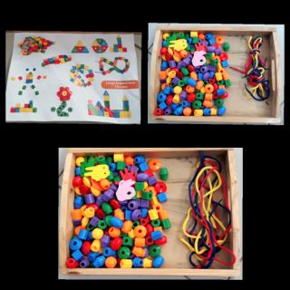 Xâu hạt theo Montessori