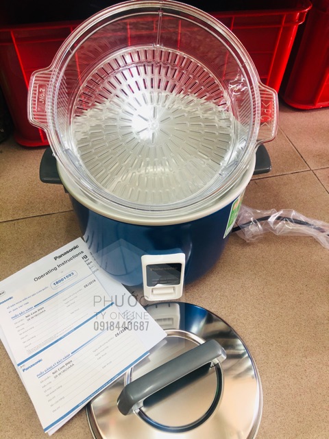 Nồi cơm điện nắp rời Panasonic 1.8 lít PANC-SR-W18GSARA:xanh/RRA:đỏ.