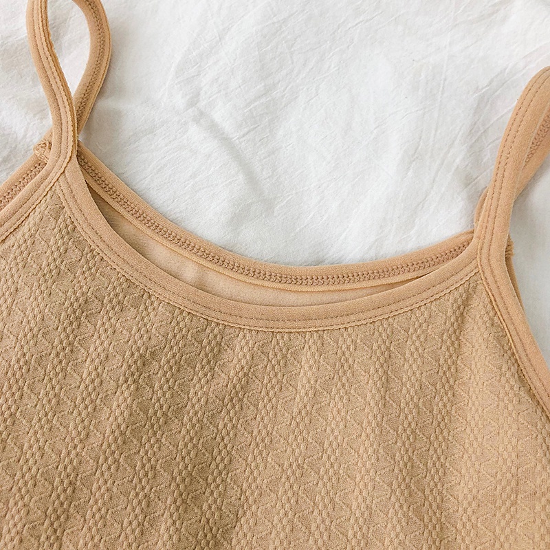 Áo Hai Dây Vải Nhung Dày Dặn Giữ Ấm Phong Cách Hàn Quốc