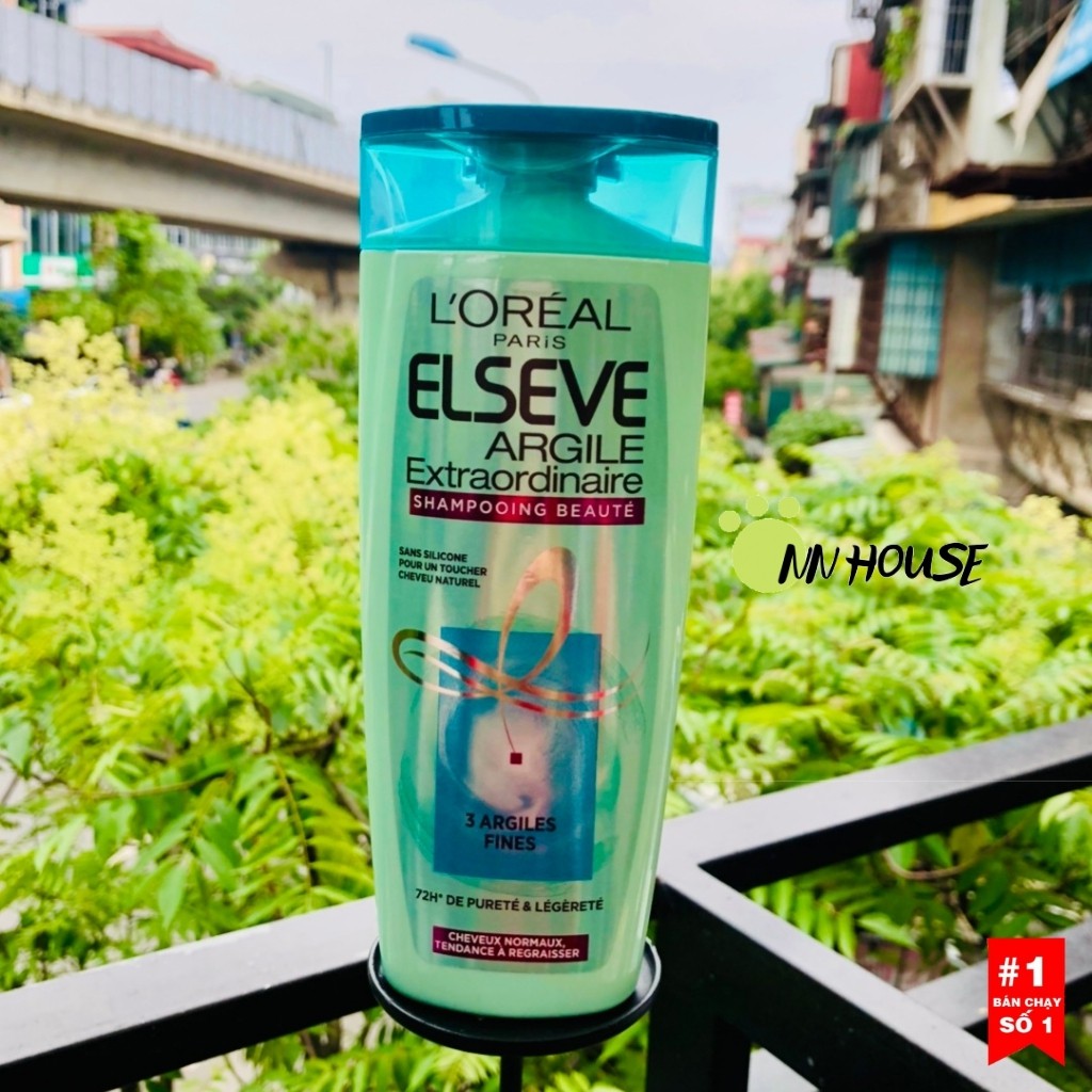 Dầu gội đầu Loreal Elseve dành cho tóc dầu,tóc bết -dầu gội dưỡng tóc, chăm sóc tóc - dầu gội cho tóc dầu bết - NN HOUSE