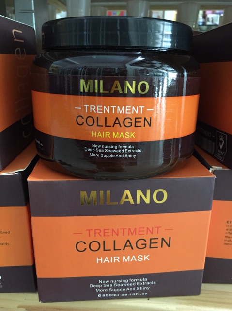 Kem Ủ Tóc MILANO Collagen Hair Mask phục hồi tóc siêu mềm mượt 1000ml