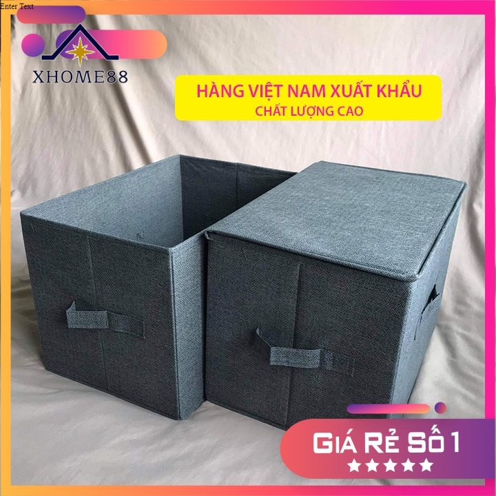 Hộp vải đựng đồ đa năng có nắp, hộp vải đựng quần áo size to